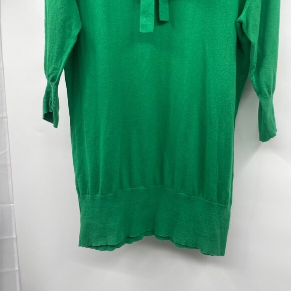 Cabi Womens Lightweight Tunic Sweater 3/4 Sleeve Green Size Small Bow - Picture 3 of 9